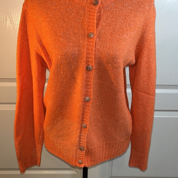 Jessi Lee quality garments. Orange speckle. 50%, wool 20% acrylic 20% nylon.. L - Picture 3 of 7